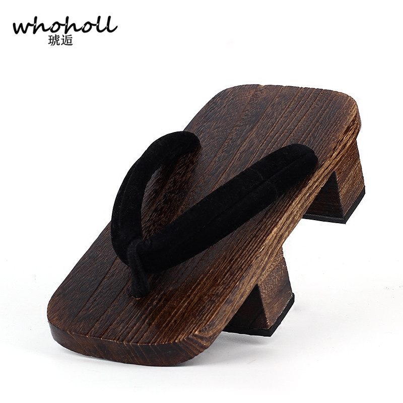 Geta Wooden Sandal - WHOHOLL Geta sandales à deux dents