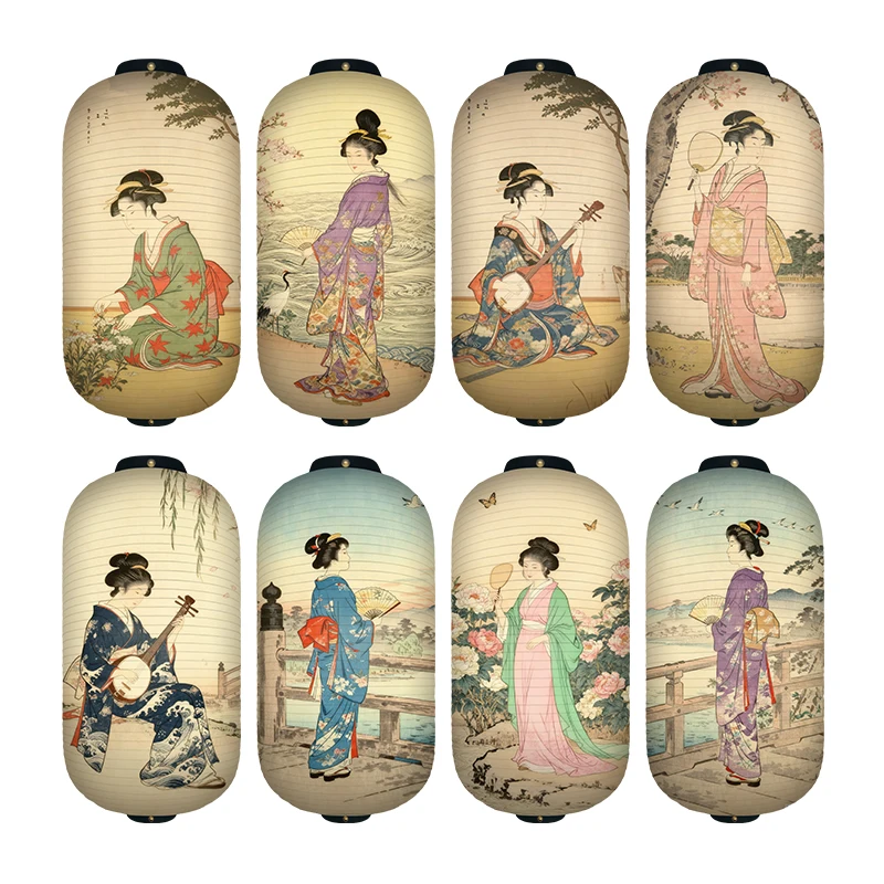 Japanese Lantern Paper - 1 lanterne en papier à motif