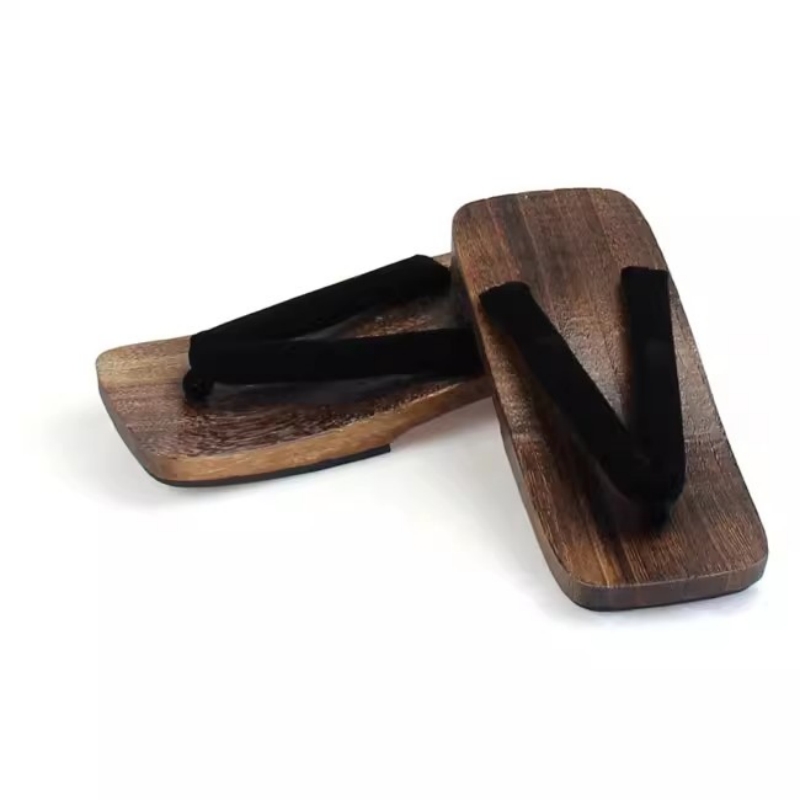 Geta Wooden Sandal - Sandales d'été plates pour hommes en