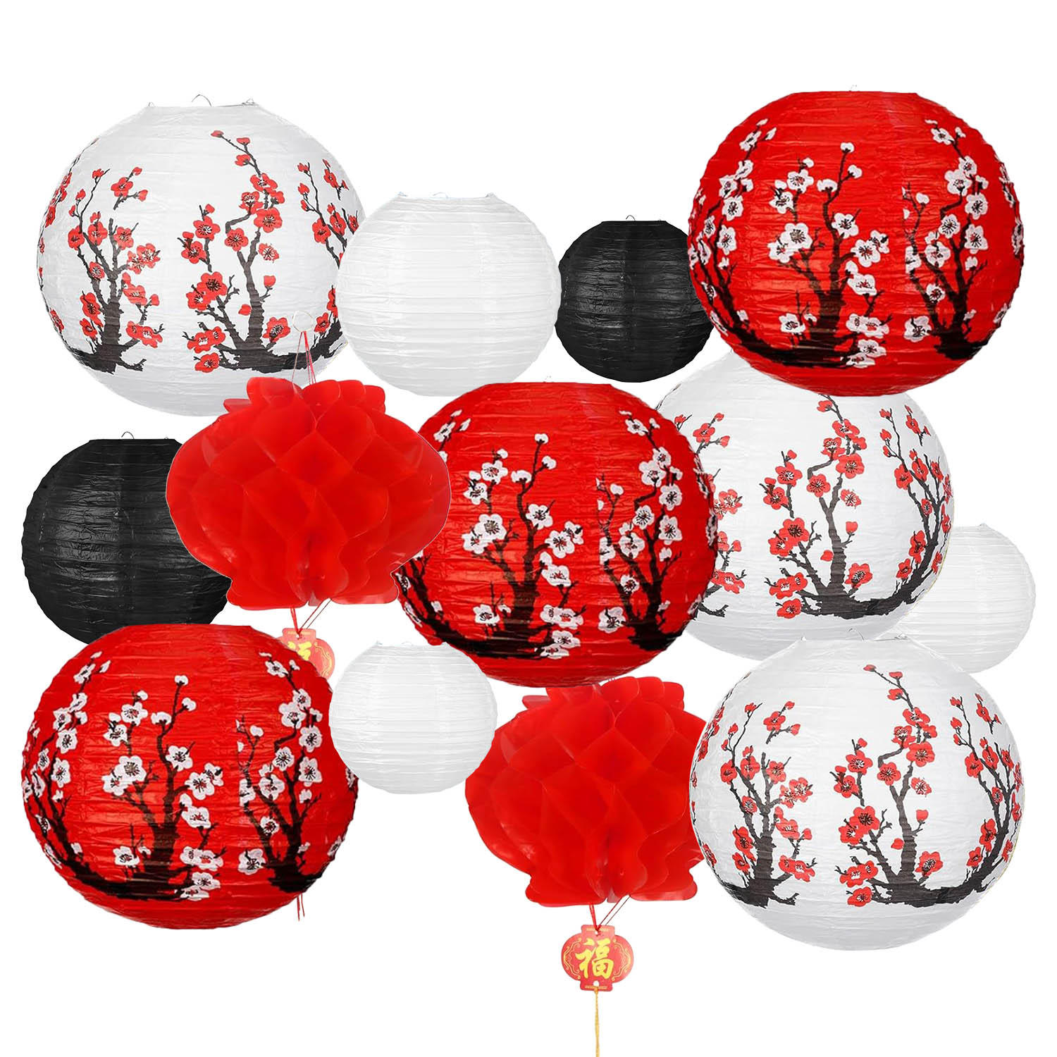 Japanese Lantern Paper - Lanternes en papier suspendues chinoises et