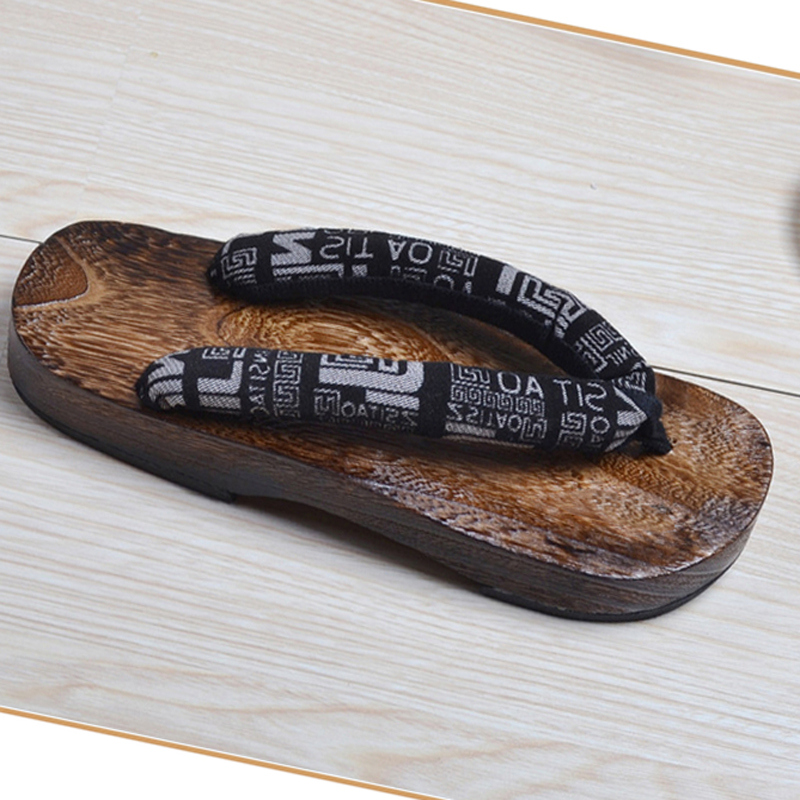 Tongs en bois pour hommes et f - Geta Wooden Sandal avis et prix