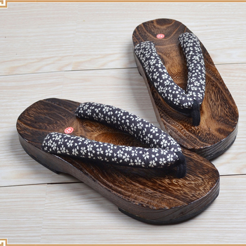 Tongs en bois pour hommes et f - Geta Wooden Sandal avis et prix