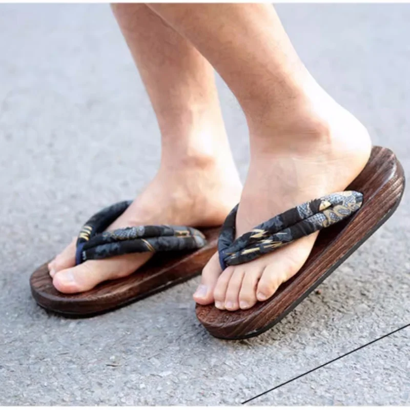 Sandales plates Geta pour homm - Geta Wooden Sandal avis et prix