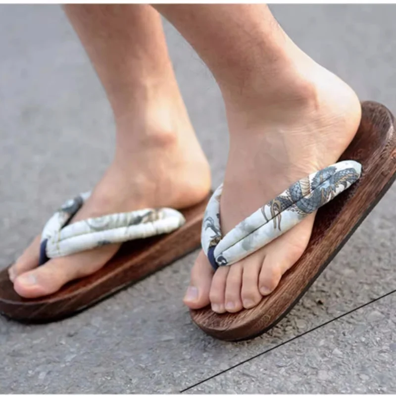 Sandales plates Geta pour homm - Geta Wooden Sandal avis et prix