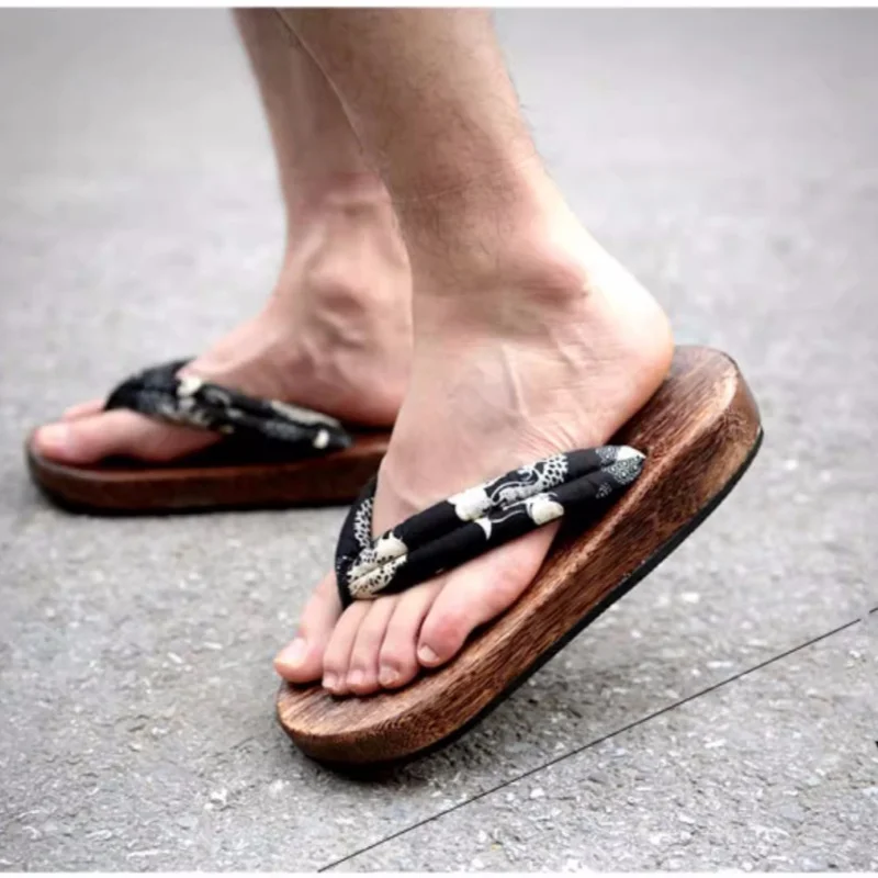Sandales plates Geta pour homm - Geta Wooden Sandal avis et prix