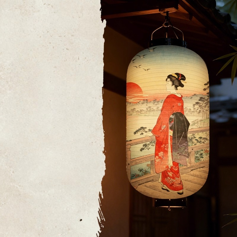 1 lanterne en papier à motif d - Japanese Lantern Paper avis et prix